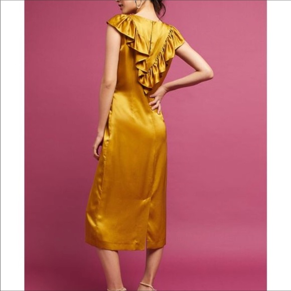 Out of stock Anthropologie raffled satin dress - Picture 5 of 8
